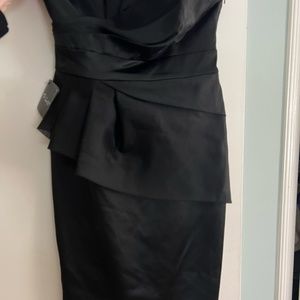 White House Black Market Black Strapless Dress With Tags - Size 6